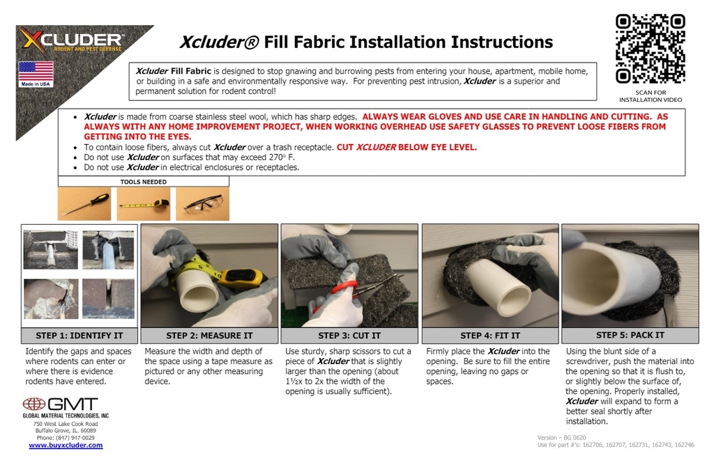 Xcluder instructions
